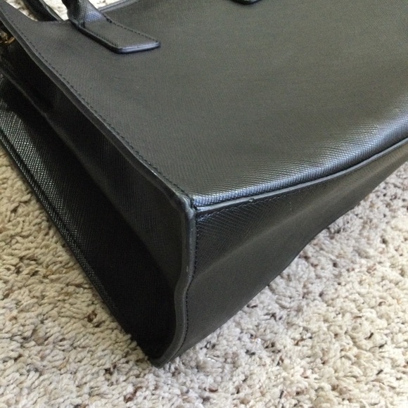 MANGO MNG Tote Bag Black Faux Leather Handbag - Picture 7 of 8